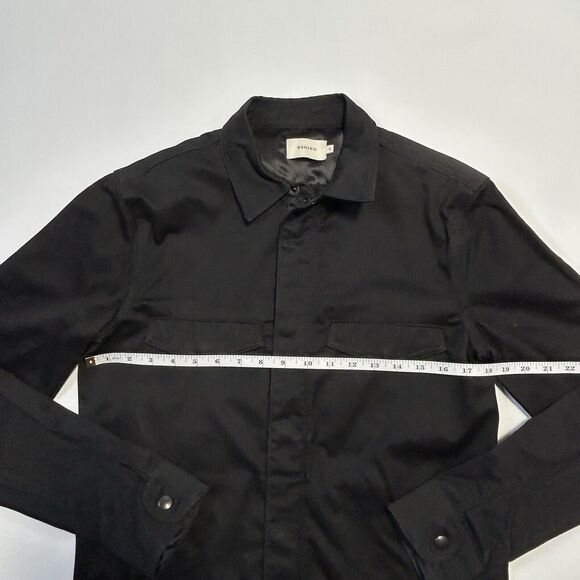 Monadic Mens Cargo Jacket Size Small Black Full Zip Shacket - Picture 13 of 15